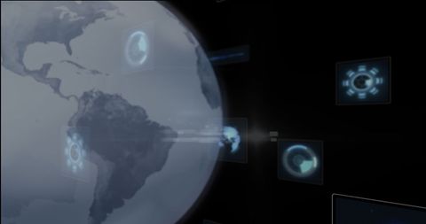 Digital Globe with Data Interface Used for Business Concepts - Download Free Stock Images Pikwizard.com