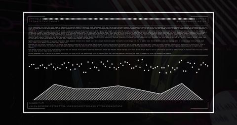 Digital data visualization on screen in business context