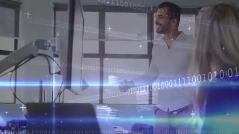 Entrepreneur Sharing Innovation Vision with Team in Modern Office