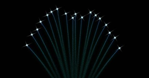 Colorful Fireworks Burst in Dark Night Sky - Download Free Stock Images Pikwizard.com