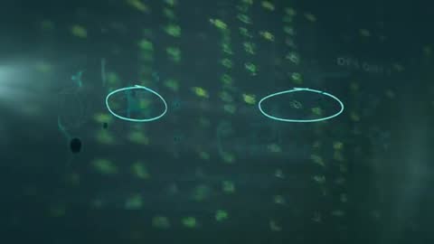 Cybersecurity Digital Interface with Futuristic Neon Circuits