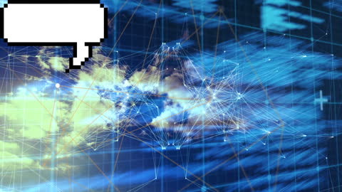 Global Data Network and Digital Communication Concept