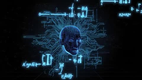 Visually Striking AI Circuit Interface Animation