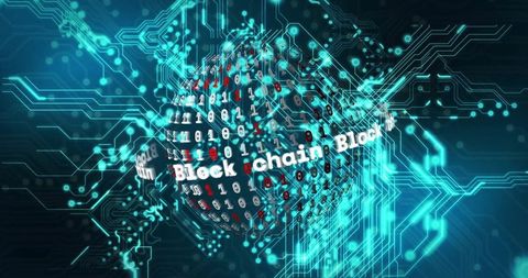 Blockchain Sphere with Circuits and Digital Encryption Elements - Download Free Stock Images Pikwizard.com
