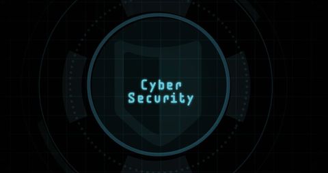 Cyber Security Digital Interface with Shield Background - Download Free Stock Images Pikwizard.com