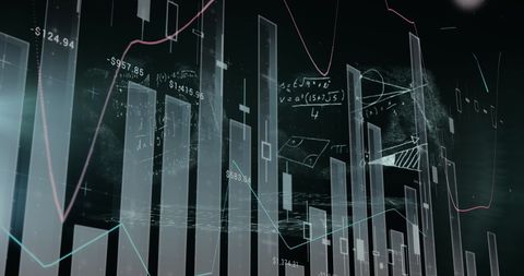 Digital Financial Data Analysis Visualization with Graphs - Download Free Stock Images Pikwizard.com