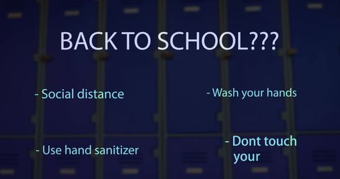 Back to School Question with Safety Tips and Lockers - Download Free Stock Images Pikwizard.com