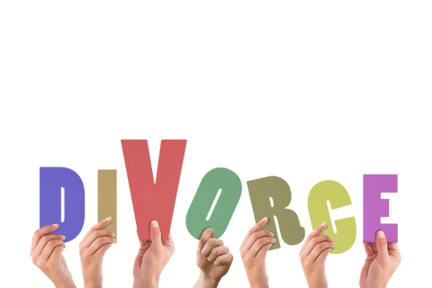 hands holding colorful transparent divorce letters - Download Free Stock Videos Pikwizard.com