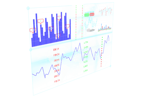 transparent financial data and statistics vector illustration - Download Free Stock Videos Pikwizard.com