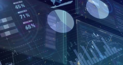 Futuristic Dashboard with Dynamic Data Analytics - Download Free Stock Images Pikwizard.com