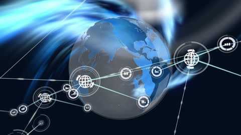 Global Connectivity Network Around Digital Earth