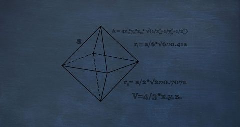 Geometric equations on textured blue surface