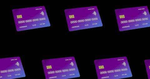 seamless pattern of contactless bank cards on black background - Download Free Stock Images Pikwizard.com