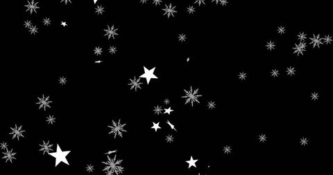 Floating Stars and Snowflakes on Red Holiday Background - Download Free Stock Images Pikwizard.com