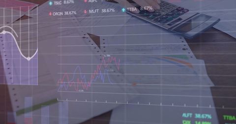 Analyzing Economic Data Finance with Calculator and Documents - Download Free Stock Images Pikwizard.com