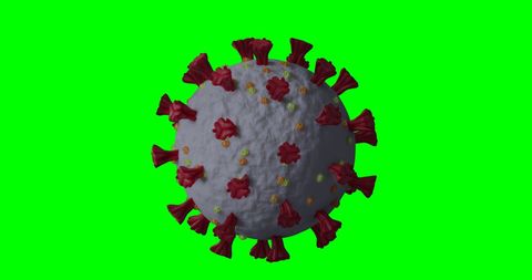 3d coronavirus model on green background - Download Free Stock Images Pikwizard.com