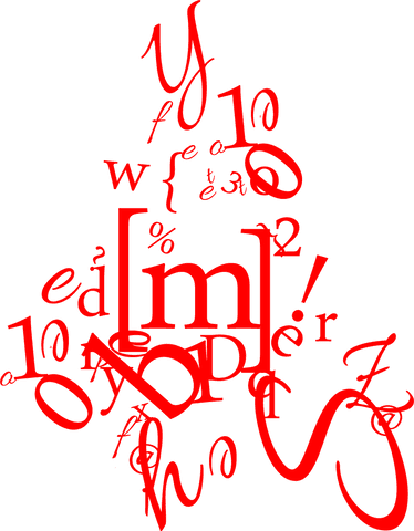 abstract red letters and numbers on transparent background - Download Free Stock Videos Pikwizard.com