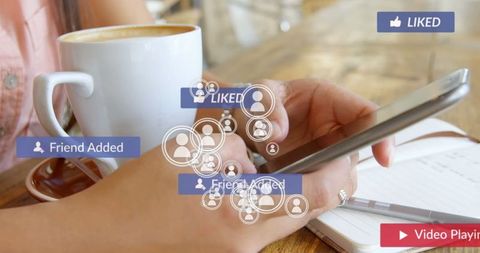 Social Media Engagement While Using Smartphone in Cafe Setting