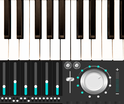 transparent digital music keyboard illustration for creative use - Download Free Stock Videos Pikwizard.com