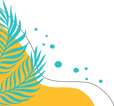Transparent Tropical Palm Leafs on Minimalist Yellow Background - Download Free Stock Videos Pikwizard.com