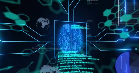 Biometric Technology with Futuristic Digital Interface - Download Free Stock Images Pikwizard.com