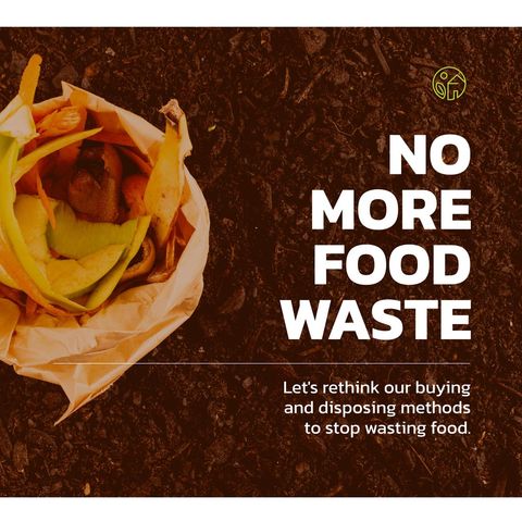 no more food waste awareness campaign - Download Free Stock Templates Pikwizard.com