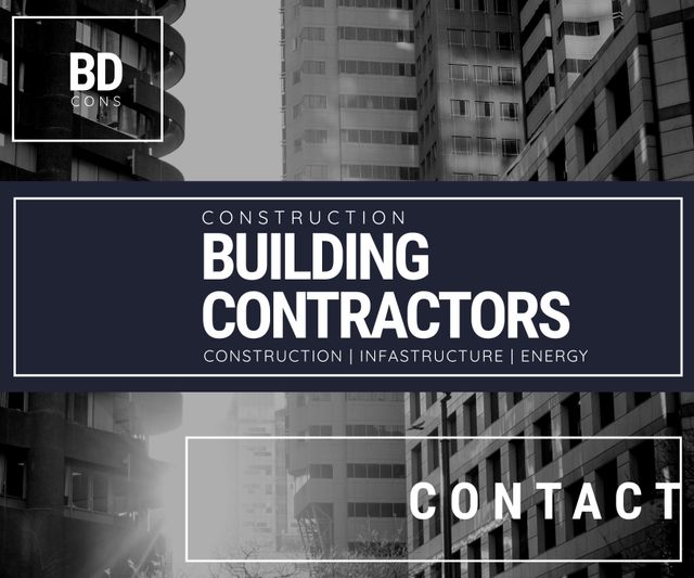 Ideal for promoting construction companies or firms specializing in large-scale building projects. Perfect use for commercial portfolios, corporate architectural presentations, and contractor advertisements to attract clients for infrastructure and energy sector projects.