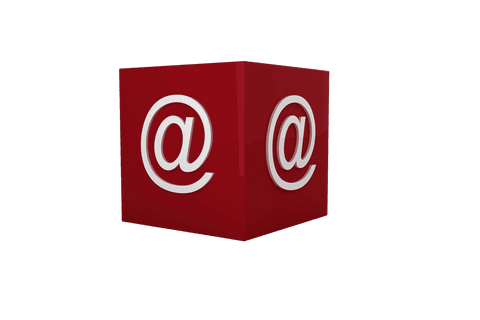 transparent cube with white at symbol for email concepts - Download Free Stock Videos Pikwizard.com