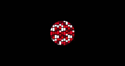 Abstract red geometric digital design background