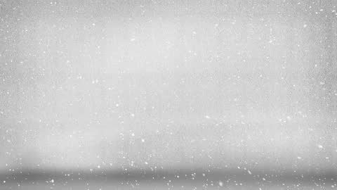 Snow Falling Over Grey Background in Seamless Loop