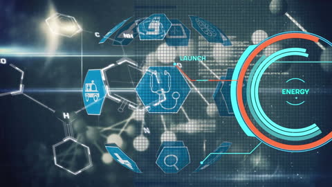 Energy and Technology Concept with Futuristic Interface