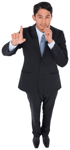 Confident Businessman Gesturing Thoughtfully Transparent Background - Download Free Stock Videos Pikwizard.com