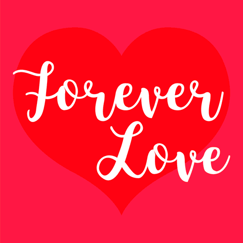Transparent Heart with Forever Love Text Romantic Illustration - Download Free Stock Videos Pikwizard.com