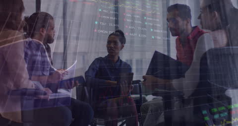 Business Analytics Team Discussing Data Insights Collaboration