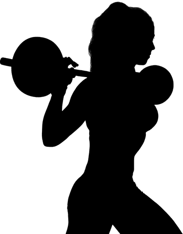 transparent silhouette woman exercising with barbell vector - Download Free Stock Videos Pikwizard.com