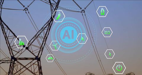AI-Driven Innovation in Electricity and Energy Efficiency - Download Free Stock Images Pikwizard.com