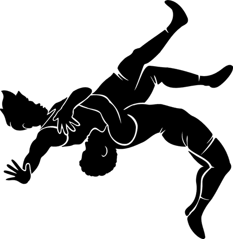 silhouette of wrestlers in suplex on transparent background - Download Free Stock Videos Pikwizard.com