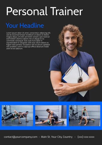 smiling personal trainer holding clipboard for fitness motivation - Download Free Stock Templates Pikwizard.com
