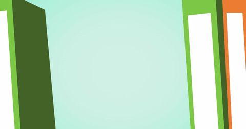 Colorful Vertical Towers Surrounding Copy Space on Green Background - Download Free Stock Images Pikwizard.com