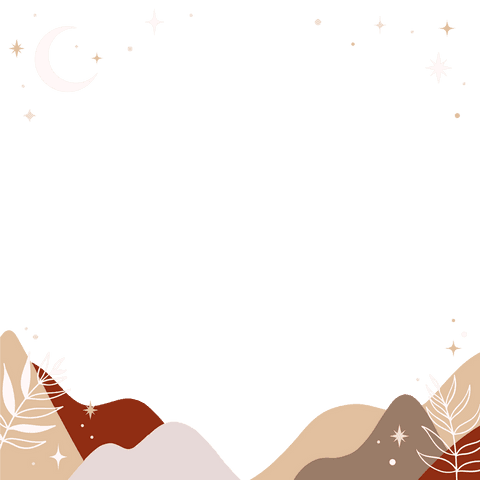 decorative celestial background with moon and stars, transparent frame - Download Free Stock Videos Pikwizard.com