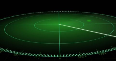 Futuristic Radar Display with Tracking Pulses - Download Free Stock Images Pikwizard.com