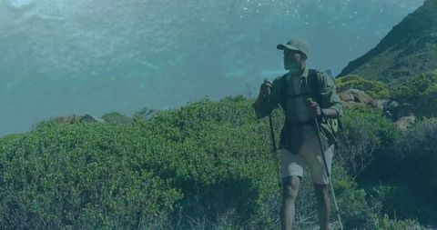 Adventurous Hiker Guide Trekking Coastal Wilderness