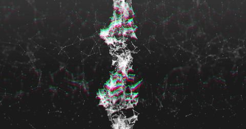 Abstract DNA Structure with Digital Network Connections - Download Free Stock Images Pikwizard.com