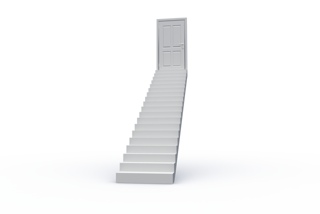 Door and Stairs Floating on Transparent Background PNG Vector - Download Free Stock Videos Pikwizard.com