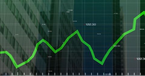 Rising Green Line Chart Overlays Concept of Financial Growth - Download Free Stock Images Pikwizard.com