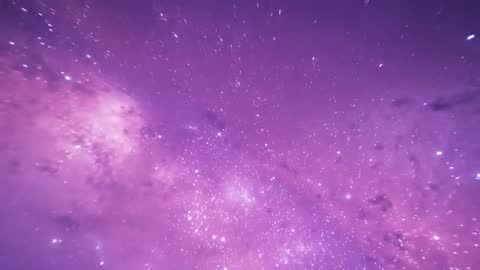 Purple Galaxy Journey Through Starry Space Canvas