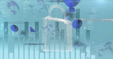 Digital Security Data Processing Concept Illustration