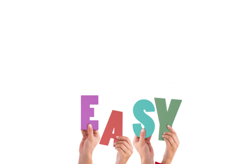 hands holding colorful letters creating transparent word easy - Download Free Stock Videos Pikwizard.com