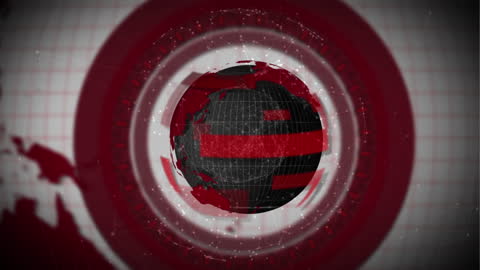 Abstract Digital Globe with Network Connections