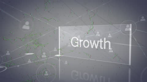 Digital Network Visualization with Growth Concept